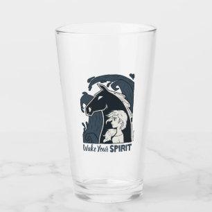 Frozen 2: Elsa & The Nokk Woodcut Graphic Glass