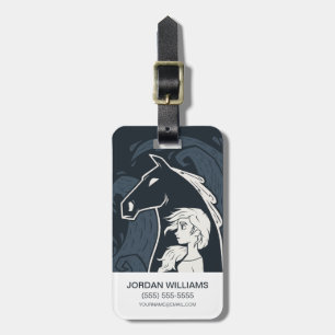 Frozen 2: Elsa & The Nokk Woodcut Graphic Luggage Tag