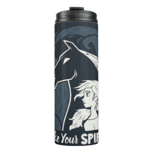Frozen 2: Elsa & The Nokk Woodcut Graphic Thermal Tumbler