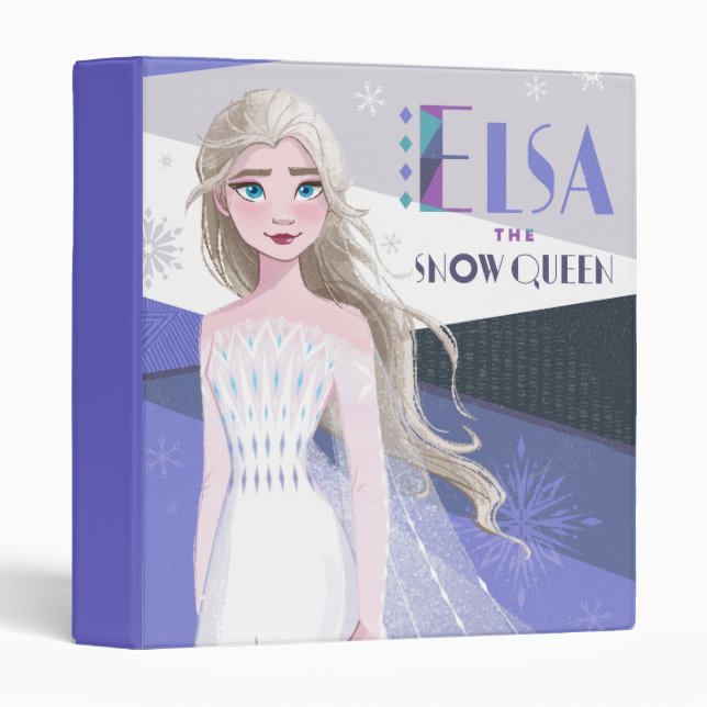 Frozen 2 | Elsa the Snow Queen 3 Ring Binder (Front/Spine)