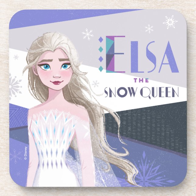 Frozen 2 | Elsa the Snow Queen Beverage Coaster (Front)