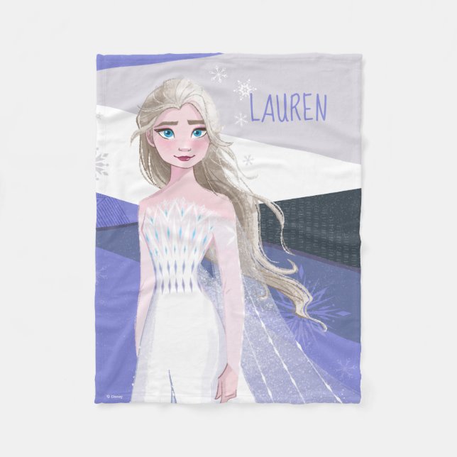 Frozen 2 | Elsa the Snow Queen Fleece Blanket (Front)