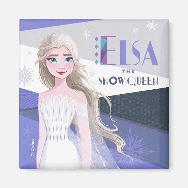 Frozen 2 | Elsa the Snow Queen Magnet (Front)