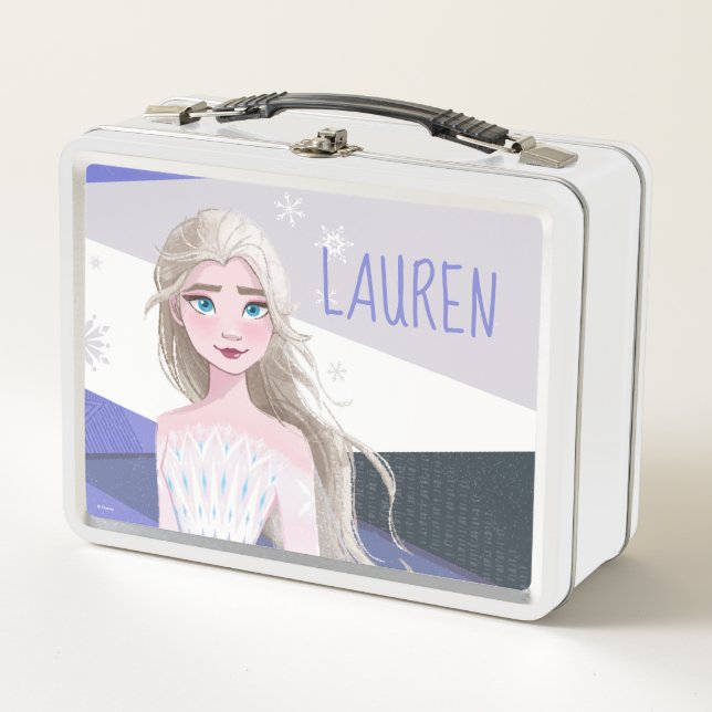 Frozen 2 | Elsa the Snow Queen Metal Lunch Box (Front)