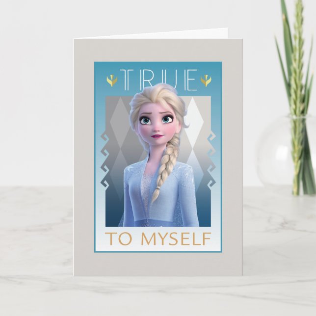 Frozen 2 | Elsa - True to Myself Card (Front)