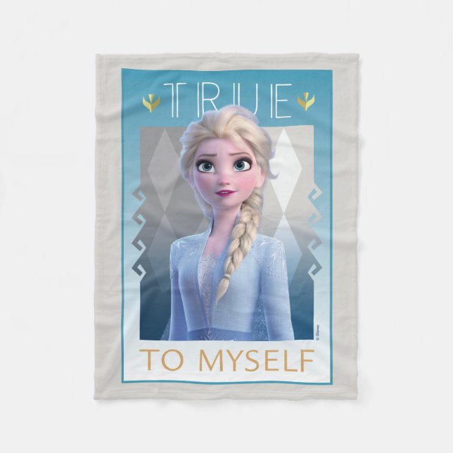 Frozen 2 | Elsa - True to Myself Fleece Blanket (Front)