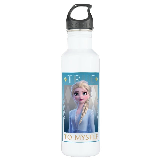 Frozen 2 | Elsa - True to Myself Stainless Steel Water Bottle (Front)