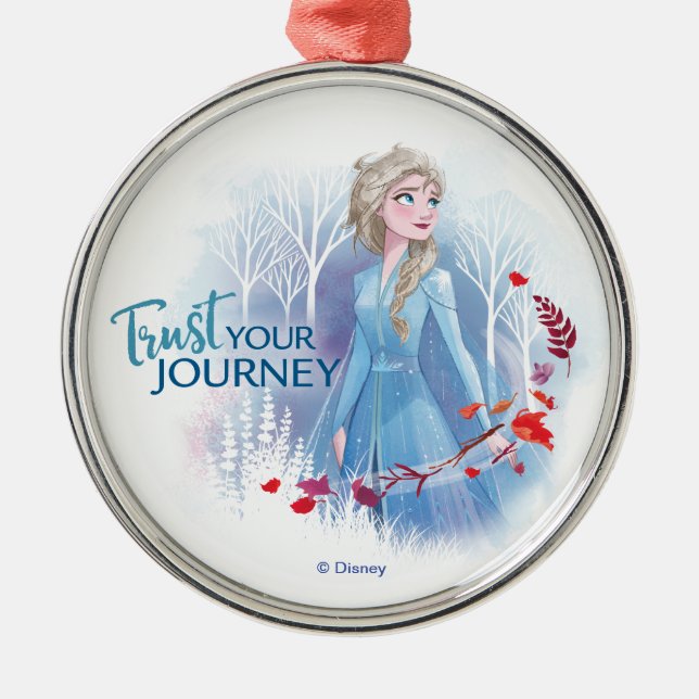 Frozen 2: Elsa | Trust Your Journey Metal Ornament (Front)