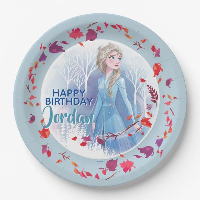 Frozen 2: Elsa | Trust Your Journey Paper Plates (Front)