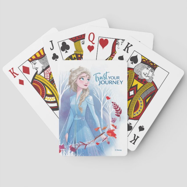 Frozen 2: Elsa | Trust Your Journey Playing Cards (Back)