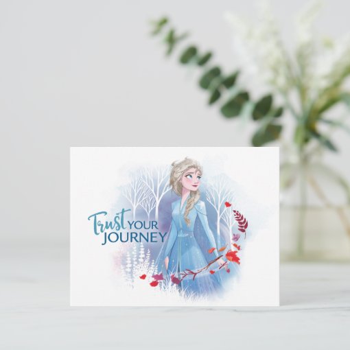 Frozen 2 Elsa Trust Your Journey Postcard Zazzle 2592