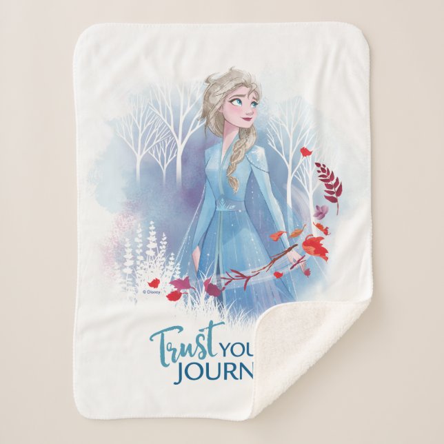 Frozen 2: Elsa | Trust Your Journey Sherpa Blanket (Front)