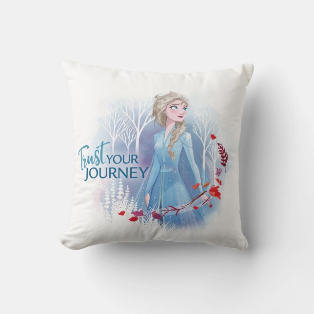 Frozen 2: Elsa | Trust Your Journey Throw Pillow (Front)