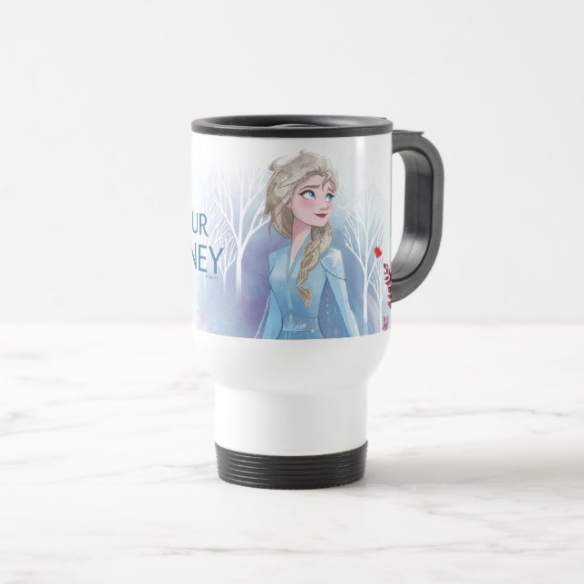 Frozen 2: Elsa | Trust Your Journey Travel Mug (Front Right)