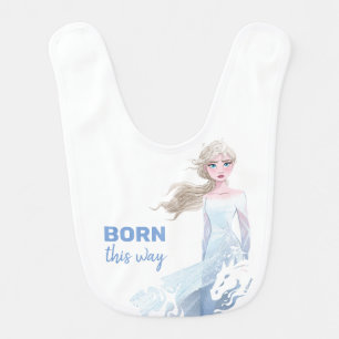 Frozen 2: Elsa Watercolor Illustration Baby Bib