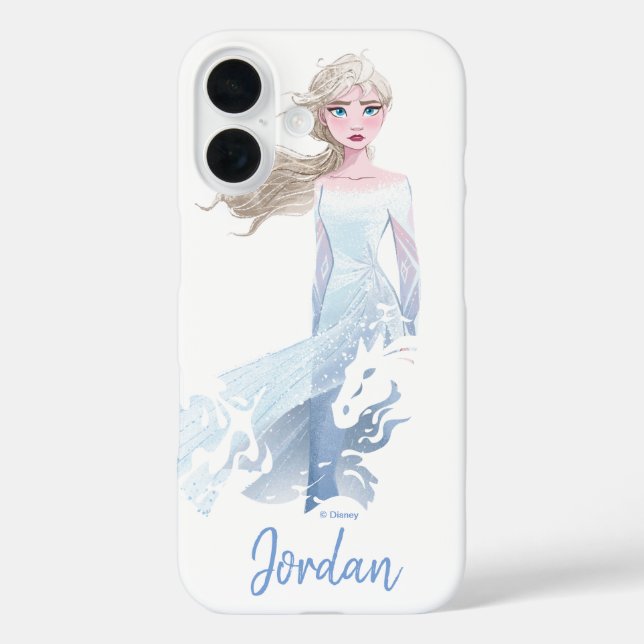 Frozen 2: Elsa Watercolor Illustration Case-Mate iPhone Case (Back)