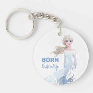 Frozen 2: Elsa Watercolor Illustration Keychain