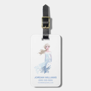 Frozen 2: Elsa Watercolor Illustration Luggage Tag