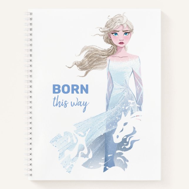 Frozen 2: Elsa Watercolor Illustration Notebook (Front)