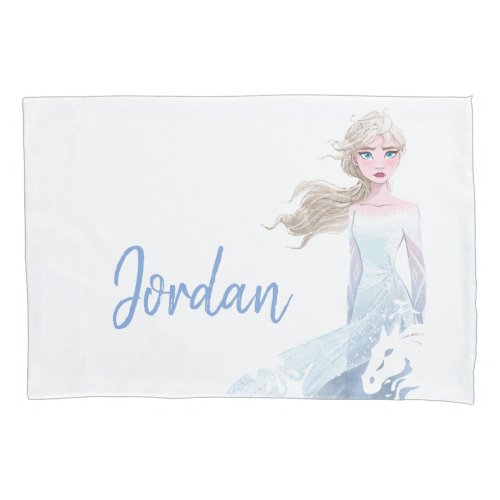 Frozen 2 Elsa Watercolor Illustration Pillow Case