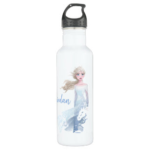 Frozen 2: Elsa Watercolor Illustration Stainless Steel Water Bottle