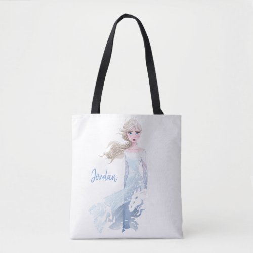 Frozen 2 Elsa Watercolor Illustration Tote Bag