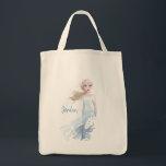 Frozen 2: Elsa Watercolor Illustration Tote Bag<br><div class="desc">Frozen 2 | This Elsa watercolor illustration features The Nokk water silhouette seen cut out of her dress.</div>