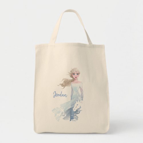 Frozen 2 Elsa Watercolor Illustration Tote Bag