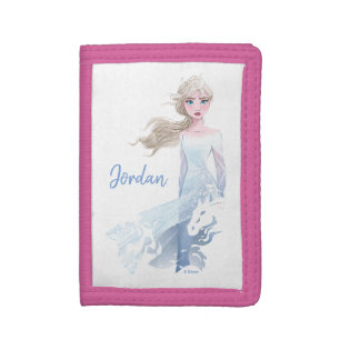 Frozen 2: Elsa Watercolor Illustration Tri-fold Wallet