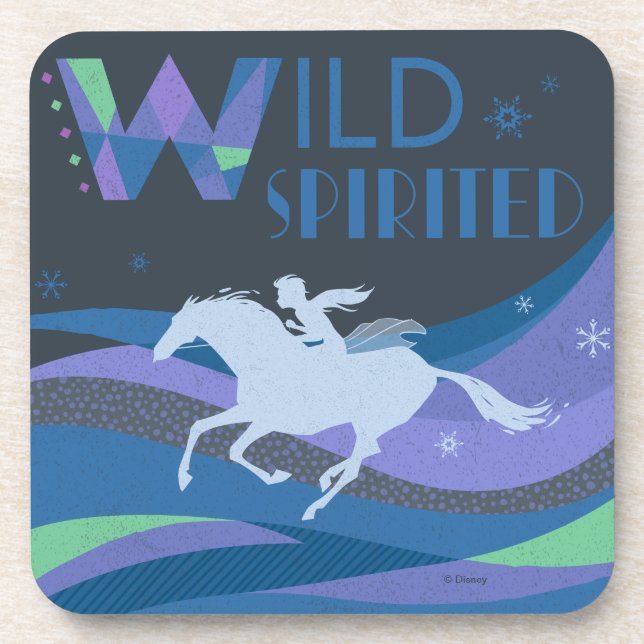 Frozen 2 | Elsa Wild-Spirited Beverage Coaster (Front)
