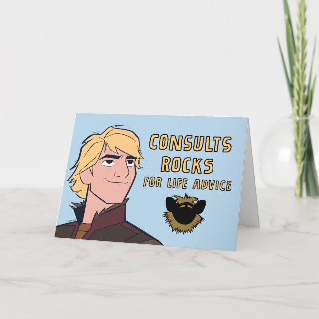 Frozen 2 | Kristoff "Consults Rocks" Card (Front)