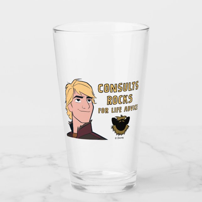 Frozen 2 | Kristoff "Consults Rocks" Glass (Front)
