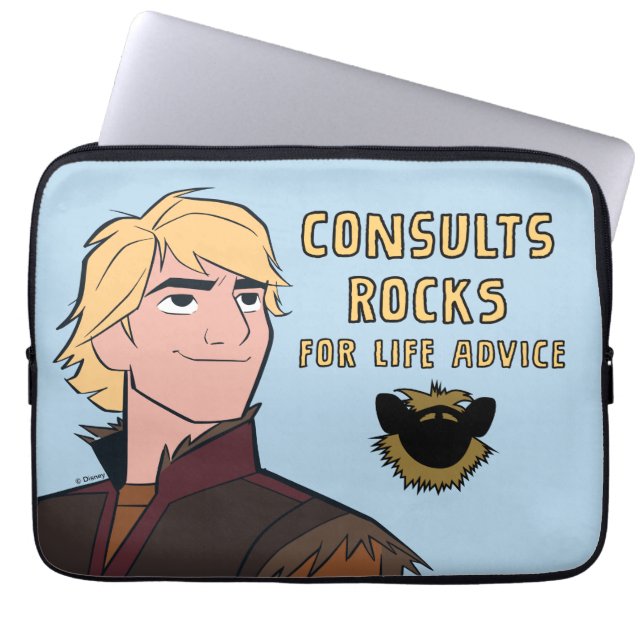 Frozen 2 | Kristoff "Consults Rocks" Laptop Sleeve (Front)