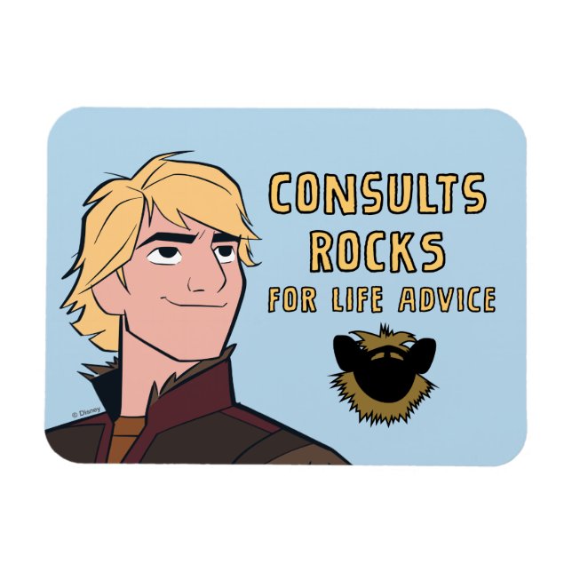 Frozen 2 | Kristoff "Consults Rocks" Magnet (Horizontal)