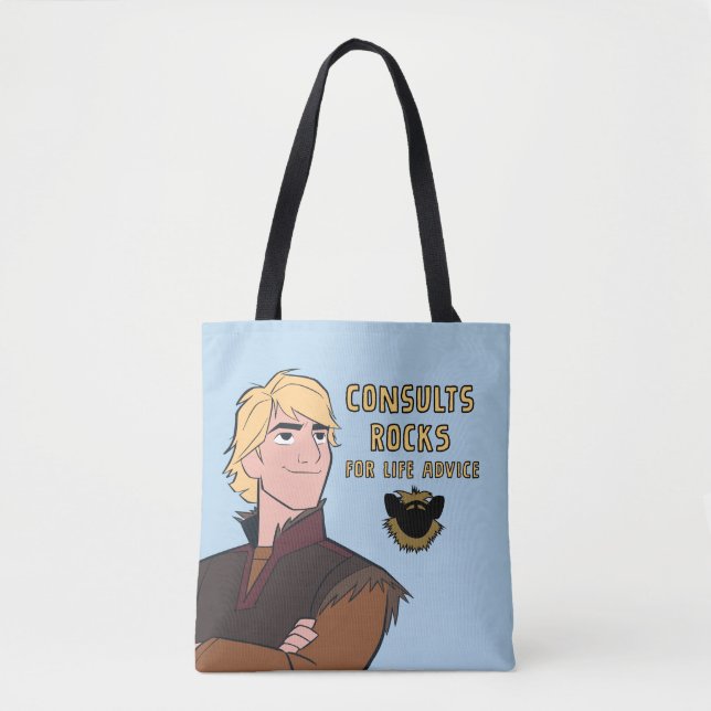 Frozen 2 | Kristoff "Consults Rocks" Tote Bag (Front)