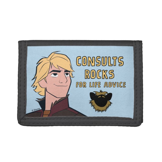 Frozen 2 | Kristoff "Consults Rocks" Trifold Wallet (Front)