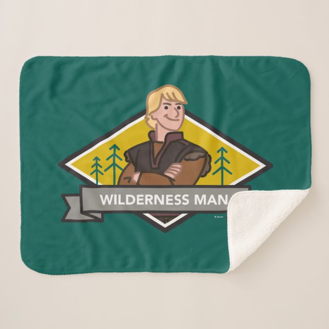 Frozen 2 | Kristoff - Wilderness Man Sherpa Blanket (Front (Horizontal))