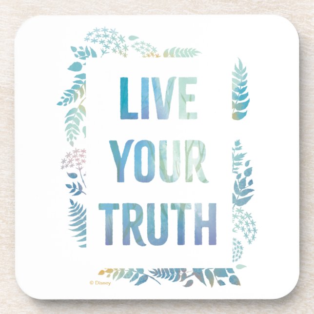 Frozen 2: Live Your Truth Beverage Coaster (Front)