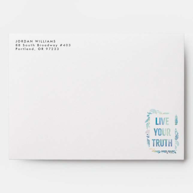 Frozen 2: Live Your Truth Envelope (Front)