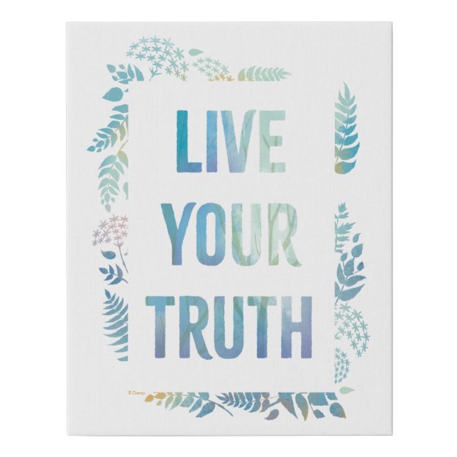Frozen 2: Live Your Truth Faux Canvas Print (Front)