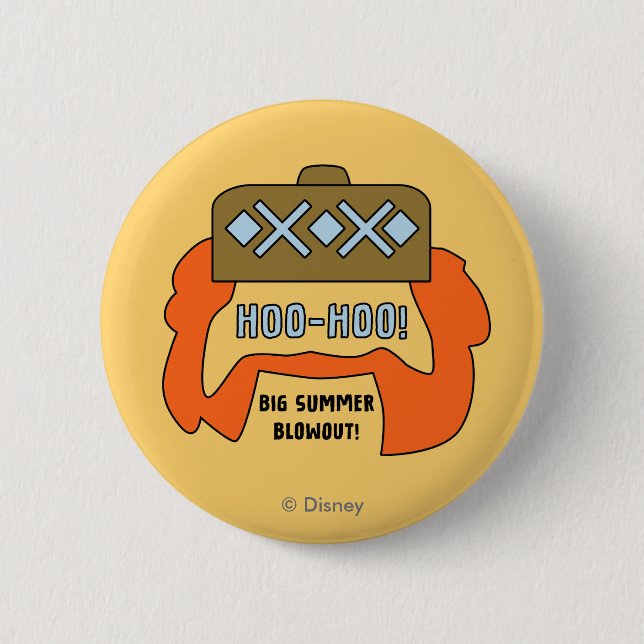 Frozen 2 | Oaken "Big Summer Blowout!" Beard Button (Front)