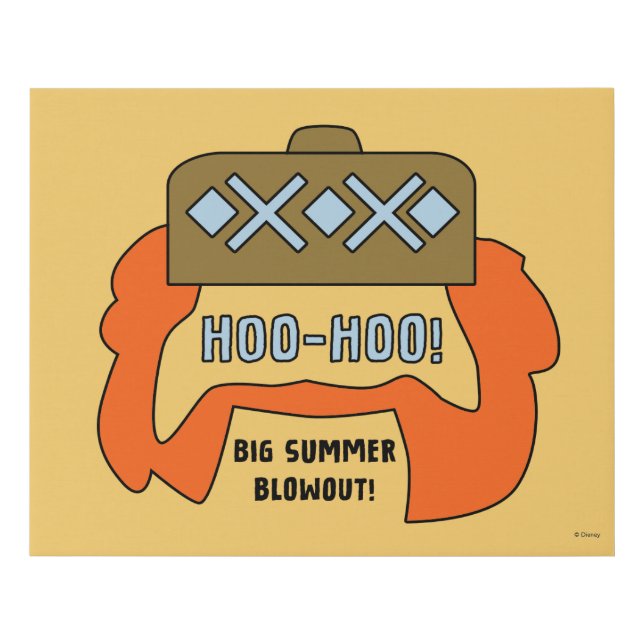 Frozen 2 | Oaken "Big Summer Blowout!" Beard Faux Canvas Print (Front)