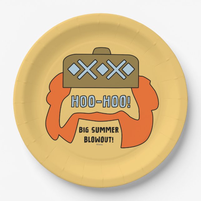 Frozen 2 | Oaken "Big Summer Blowout!" Beard Paper Plates (Front)