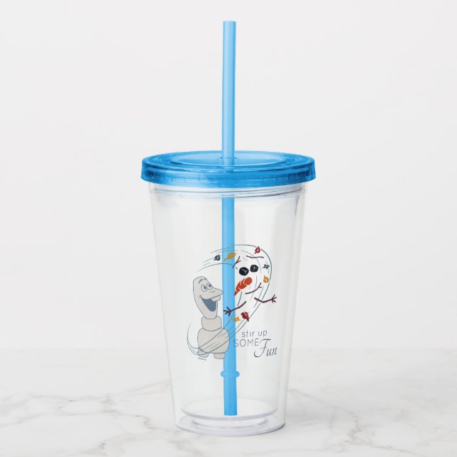 Frozen 2: Olaf And The Wind Acrylic Tumbler (Front)
