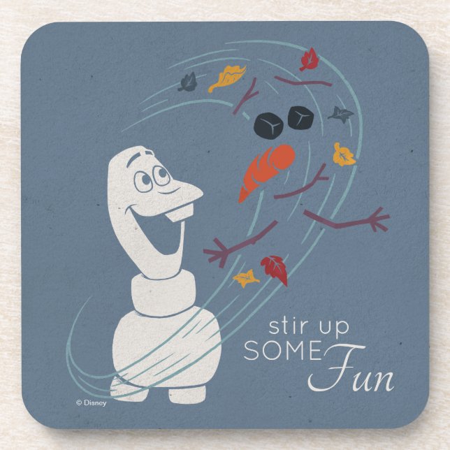 Frozen 2: Olaf And The Wind Beverage Coaster (Front)