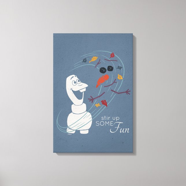 Frozen 2: Olaf And The Wind Canvas Print (Front)