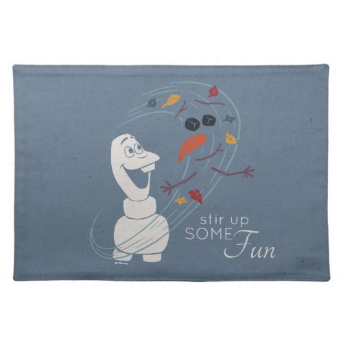 Frozen 2 Olaf And The Wind Cloth Placemat