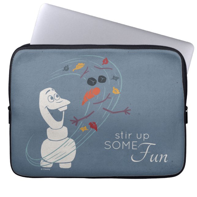 Frozen 2: Olaf And The Wind Laptop Sleeve (Front)