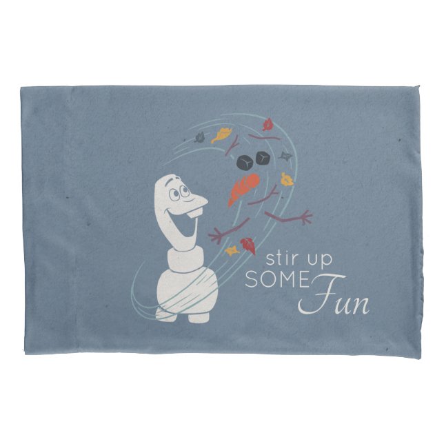 Frozen 2: Olaf And The Wind Pillow Case (Front)