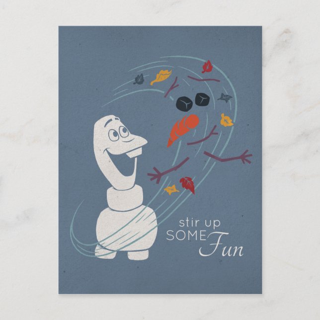 Frozen 2: Olaf And The Wind Postcard (Front)
